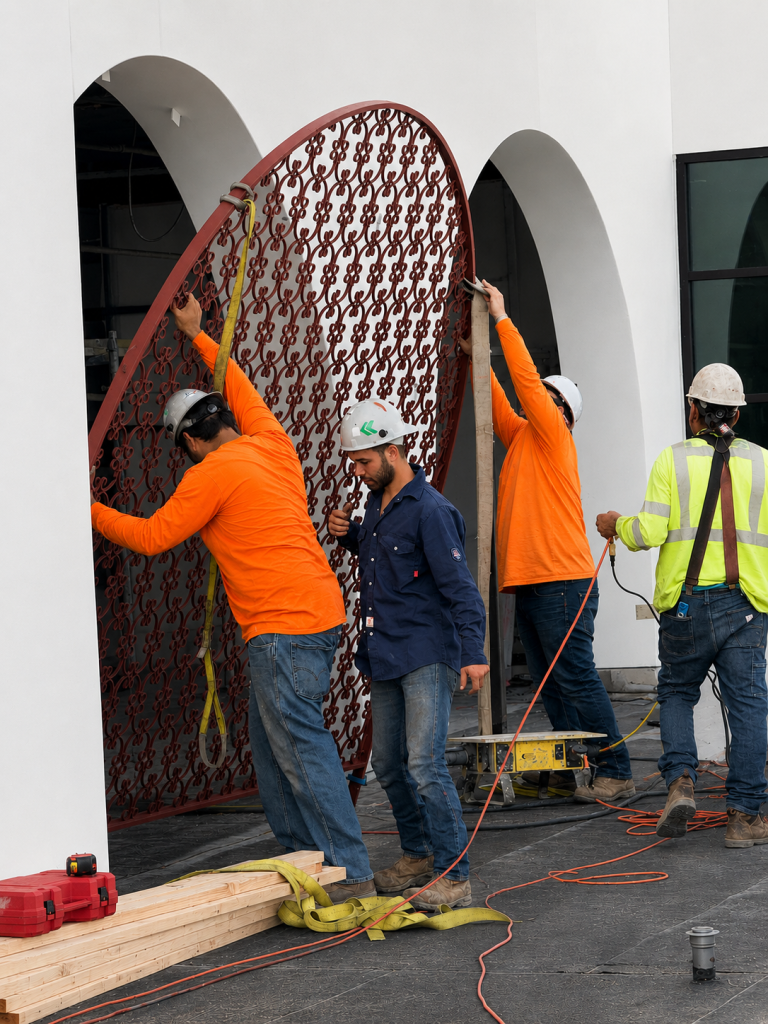 decorative-metal-installation